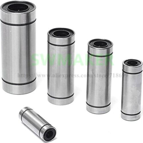 SWMAKER 1pcs Long Linear Bearings Bushing LM6LUU LM8LUU LM8SLUU LM10LUU LM12LUU for 3D printer RepRap DIY CNC Motion