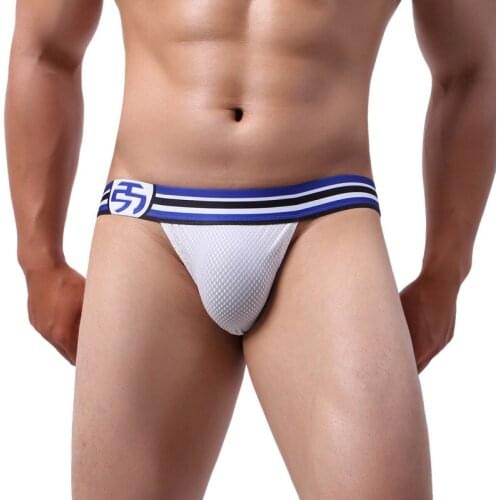 1/6PCS Mens Briefs Jockstrap Sexy Big Bugle Pouch Underwear Calzoncillos Hombre Thongs Slip Homme Elastic Panties Tanga Bikini