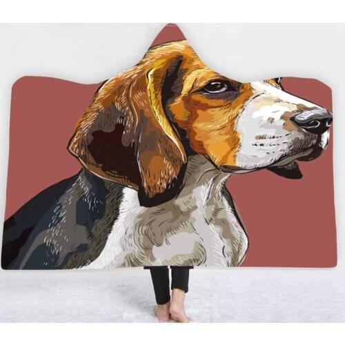 Magic cloak hooded cloak blanket adult children wearing hats double plush pet dog 130*150cm 150*200cm