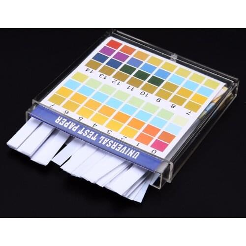 1 Box Universal Test Paper 100 Strips 0-14 Color PH Alkaline Acid Indicator Paper Drinking Water Saliva Litmus Testing