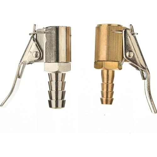 1Pcs 8MM 6MM Auto Car Truck Tire Inflator Valve Connector Brass Tire Valve Air Pump Chuck Clip Clamp