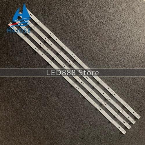790mm 4Pieces LED Backlight strip 10lamp For L40F3302B 0D40D10-ZC14F-02 0D40D10-ZC14F-03 035-400-3528-D 303TT400035