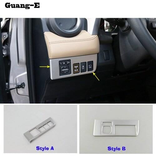 Car detector stick styling ABS Chrome front head fog light switch trim frame lamp 1pcs For Toyota RAV4 2016 2017 2018