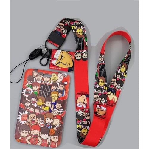 BG1402 Anime Boy Keychain Lanyard For Keys Mobile Phone Hanging Rope USB ID Card Badge Holder Keychain DIY Lanyards