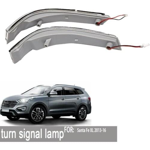 Side Rearview Mirror Blinks LED Turn Signal Indicator for Hyundai Grand Santa Fe 2013-2016 87613B8000 Amber