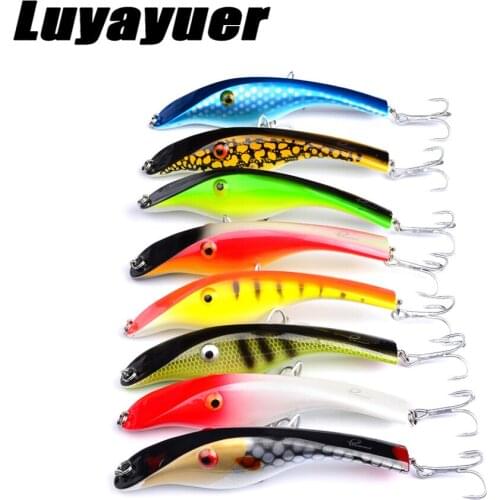 Big Fishing Lure 3D Eyes Wobbers Crankbait Plastic Hard Artificial Bait 14.5 41g Long Sea Fishing bait Fishing Tackle