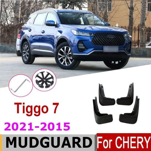 Mudguards For Chery Tiggo 7 2020-2015 4 PCS Front Rear Fender Mud Flaps Guard Splash Flap Mudguard Car Accessories 2018 2019