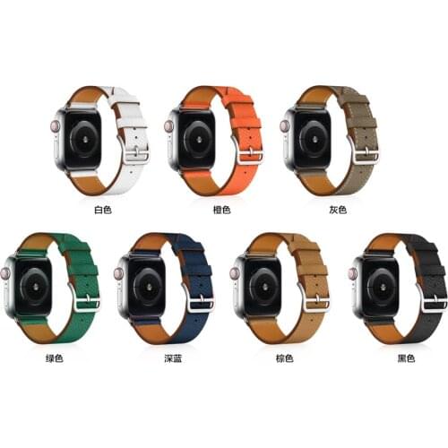 Leather loop for Apple Watch 6/SE/5/4/3/2/1 38mm 40mm Sports Watchband Bracelet Strap for iWatch SE/6 Apple Watch band 42mm 44mm