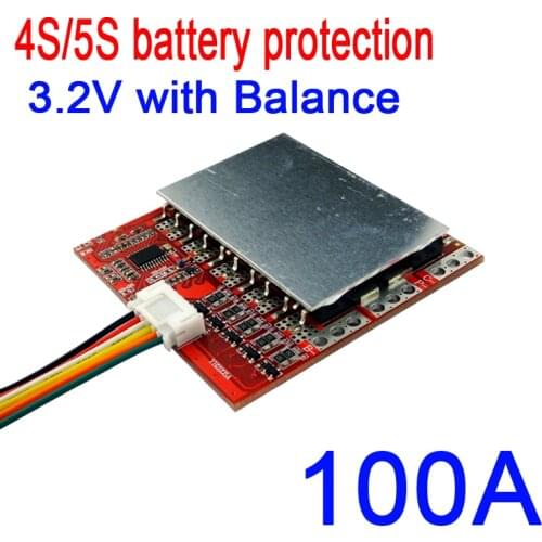 4S 5S 100A w/Balance 3.2V LiFePO4 Lithium Battery Cell PCB BMS Protection Board Lithium iron phosphate battery Charging