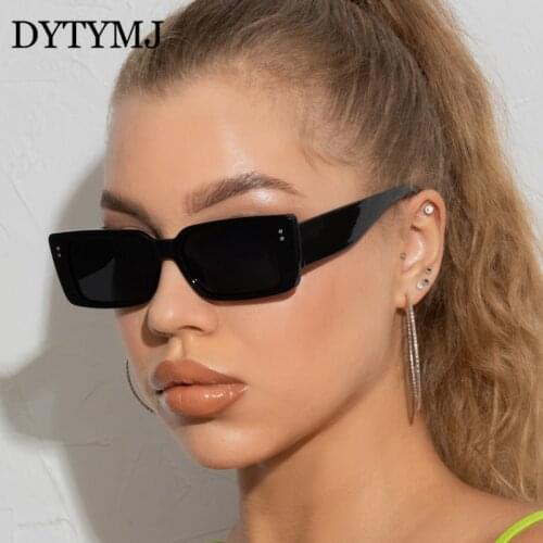 DYTYMJ Small Square Sunglasses Women 2021 Brand Designer Rectangle Eyewear Women/Men Retro Glasses Female UV400 Oculos De Sol