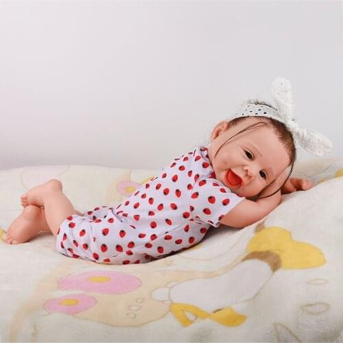 Lovely Reborn Baby Doll 55 CM Soft Vinyl Cloth Body Lovely Realistic Boneca Bebe Reborn Toys For Children Playmate Gift