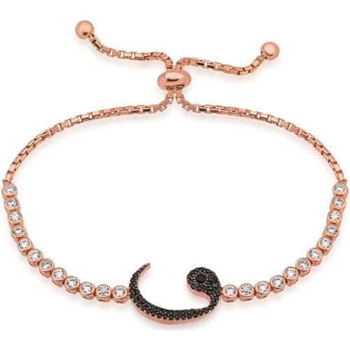 Silver leathered, Star and crescent Male Wristband for Men