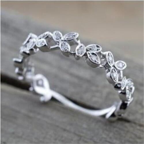 New ring creative hollow leaf joint ring