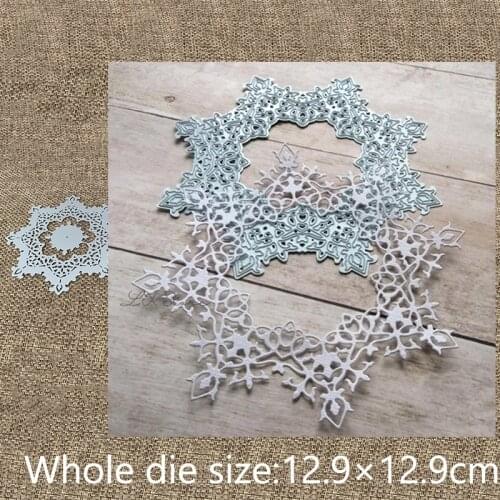 New Design Craft Metal stencil mold Cutting Dies snowflake frame decoration scrapbook die cuts Album Paper Card Craft Embossing