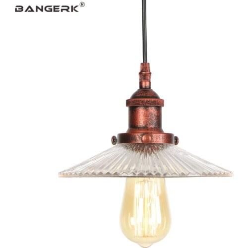 Edison Loft Style Pendant Lamps LED Industrial Vintage Iron Glass Hanging Light Fixtures Home Decor Indoor Droplight Luminaire