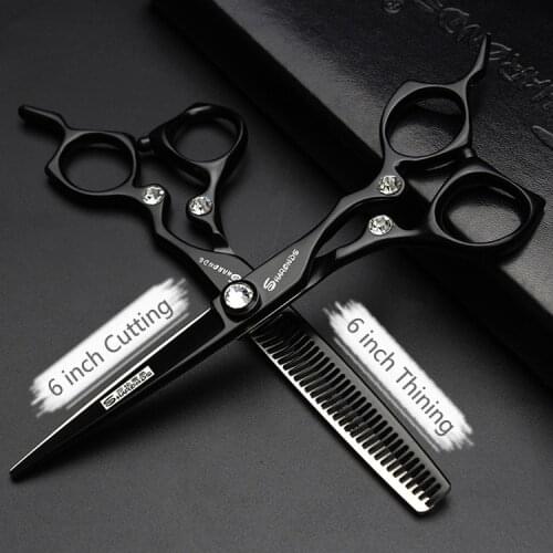 Professional Hairdressing Scissors Hair Salon Special Flat Scissors Thinning Teeth Scissors 6 Inch Hairdresser Scissors