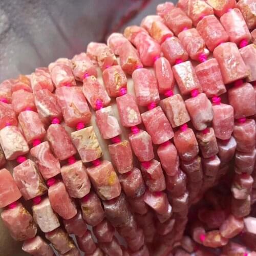 Rhodochrosite pillar blue baroque 6*10mm 14" for DIY jewelry making loose beads FPPJ wholesale beads nature gem stone