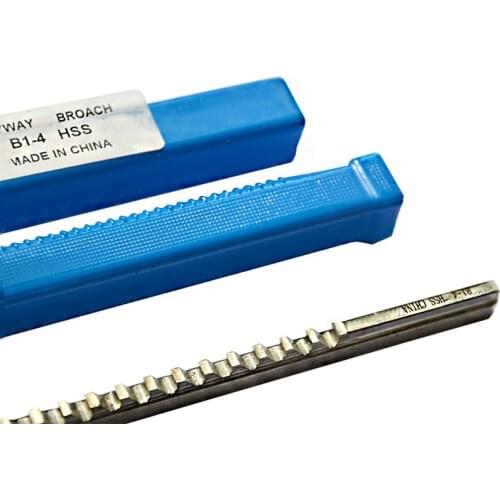 4mm B1 Push-Type Keyway Broache Metric Size HSS Keyway Cutting Tool for CNC