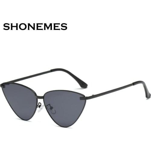 Vintage Cateye Sunglasses Women Mirrored Sun Glasses New Design Metal Frame Shades Lady Eyewear