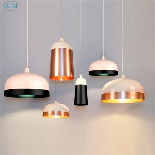 Modern Simple Aluminum Pendant Light Nordic Color LED Pendant Lamp for Living Room Bar Restaurant Luminaires Lighting Decoration