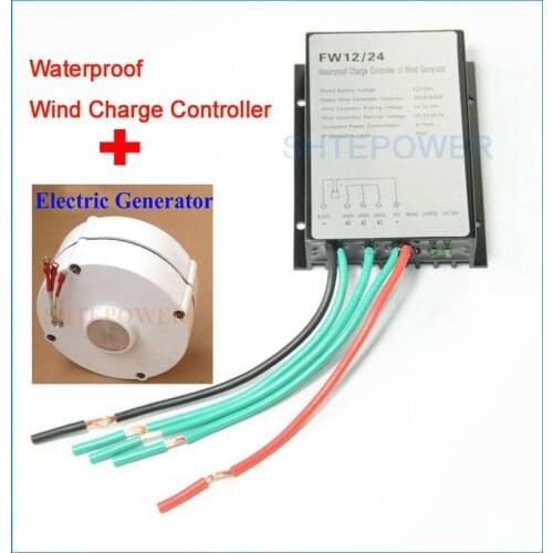 200W 1100r/m Wind generator Free shipping 3 phase ac 12V/24V permanent magnet generator with controller wind charger 12V/24V