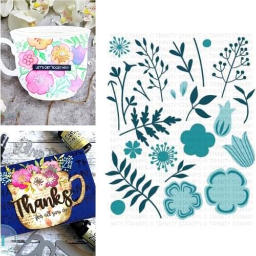 Cutting Dies Scrapbook Diary Decoration StencBeautiful Flowers Cutting Dieil Embossing Template DIY Greeting Card Handmade 2021