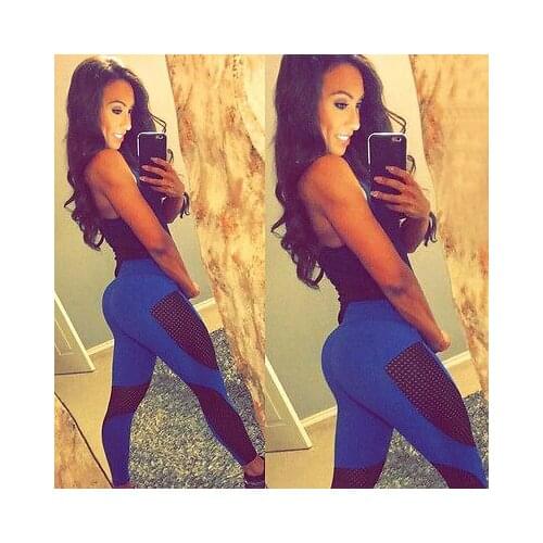 2017 Lady Mesh High Waist Workout Leggings Fitness Women Pants Breathable Push Up Leggings Women Quick Dry High Quality 3 Color