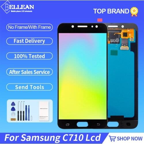 Catteny C710 Display For Samsung Galaxy C8 Lcd With Touch Screen J7 Plus C7 2017 Digitizer Assembly With Tools Free Shipping