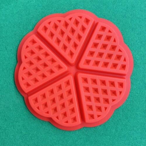 1pcs DIY Silicone Waffle Mold Non-stick Baking Molds Kitchen Bakeware Cake Mould for Oven High-temperature Cake Making Tool