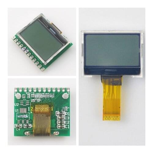 12PIN SPI White Backlight COG 12864 LCD Screen UC1701X Controller 3.3V