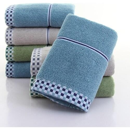 3pcs Cotton towel is soft and absorbent comfortable and plaid adult household face towel daily face towel for students