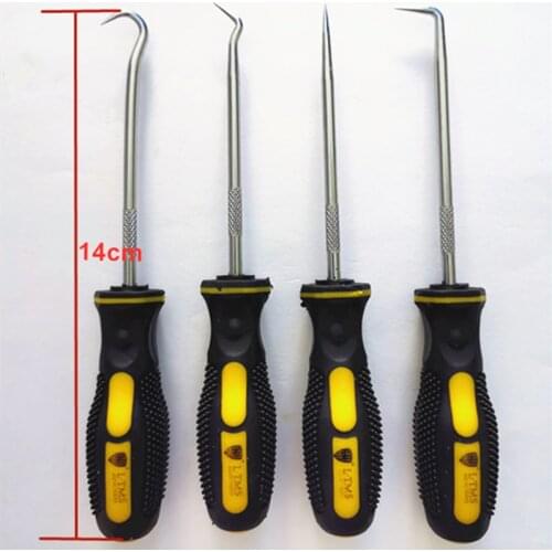 4pcs Auto Oil Seal Ring Driver Car Pick and Hook Set Gasket Puller Romover, 6pcs Auto Repair and Maintenance Tools