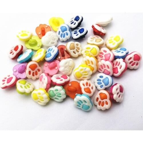 900pcs Buttons DIY Accessories Mixe Bear Claw Cartoon Palm Catlike Buttons For Children Crafts Plastic Shank Button