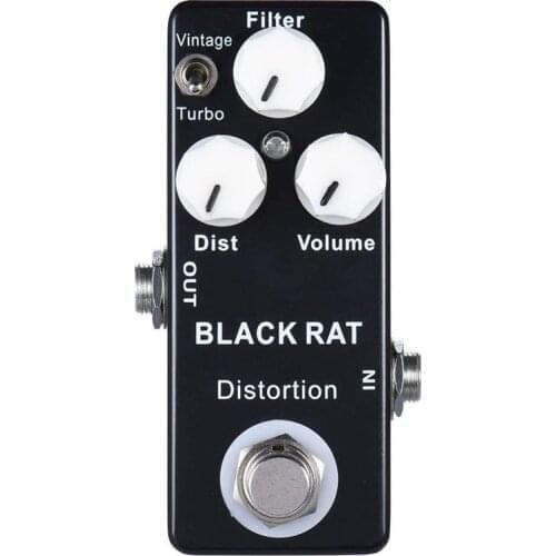 MOSKY BLACK RAT Distortion Guitar Effect Pedal Electric Guitar Acoustic Pedal for Guitar Parts Accessories Tremolo Effector