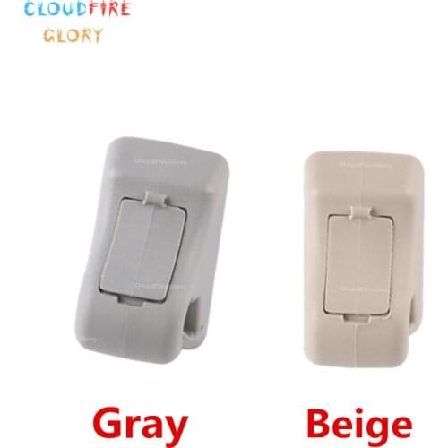 MR779704 MR779705 Gray Or Beige Car Sun Visor Hook Clip Bracket For Mitsubishi Pajero Montero MK3 2000-2006 V73 V77 V93 V97