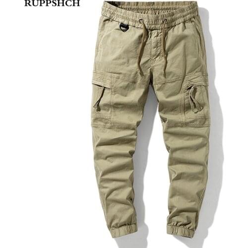 2021 New Summer Men Cargo Pants Men Thin Stretch Pants Cotton High Quality Multi-pocket Casual Pants Men Trousers