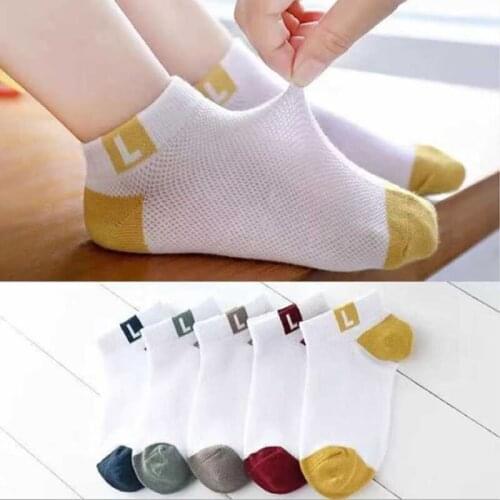 Socks Ankle New Mesh Cotton Kids Children Boy Girl No-show (1-9-year-old) Suitable new fashion cotton socks summer pattern