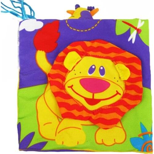 Baby Toys 0-12 Months Infant Rattles Cloth Book Knowledge Around Multi-touch Multifunction Fun & Double Color Crib Bed Bumper