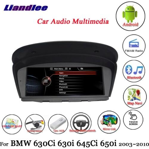 For BMW 630Ci/630i/645Ci/650i 2003-2010 Android 10.0 Player Multimedia System Carplay Androidauto GPS Navigation 8.8" HD Screen