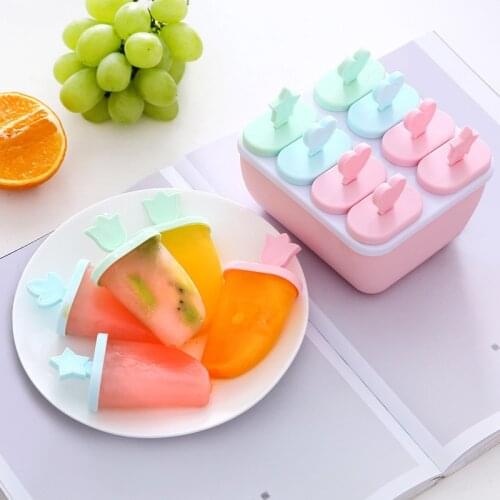 DID Ice cream mold 6 to 8 block ice cube tray food safety ice cream machine homemade freezer ice cream mold home ice cream tool