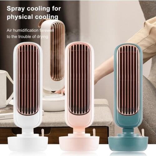 Retro Mini Air Conditioner Cooling Fan For Students Desktop Cooler With USB And Sprayer For Office With Water Cooling Fan