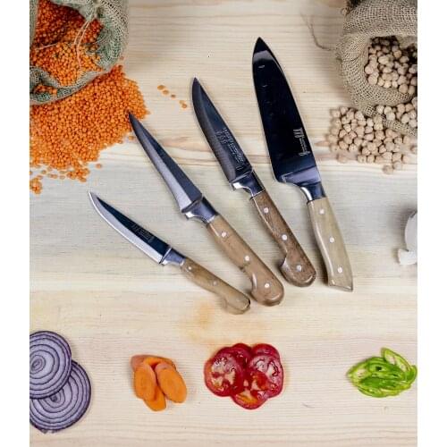 5 piece Bag Gourmet Set chef knives meat vegetable fruit cut knife sets restaurant and kitchen knife sets