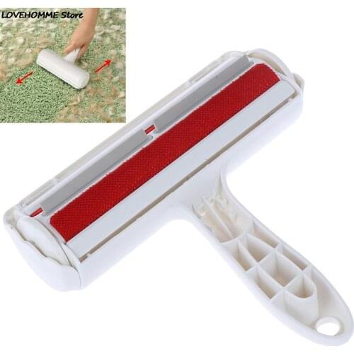 Self-cleaning Pet Hair Remover Handheld Tool 2-Way Roller Dog Cat Fur Removing