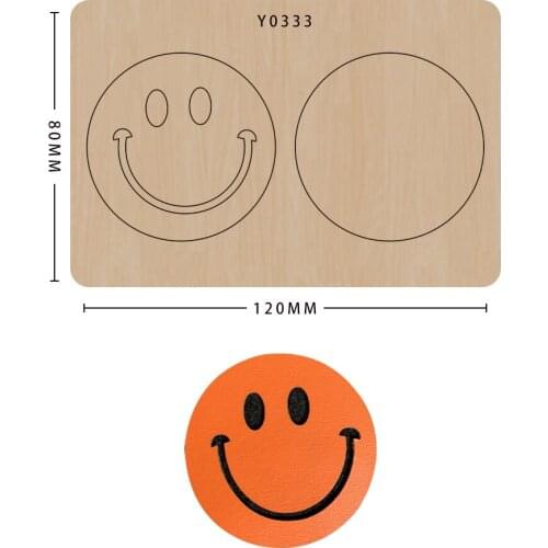 Clipbook Templates DIY Smiley Face Die-Cutting Mold for New Stamp Crafting Projects Perfect for Large Shooting Screen Printers