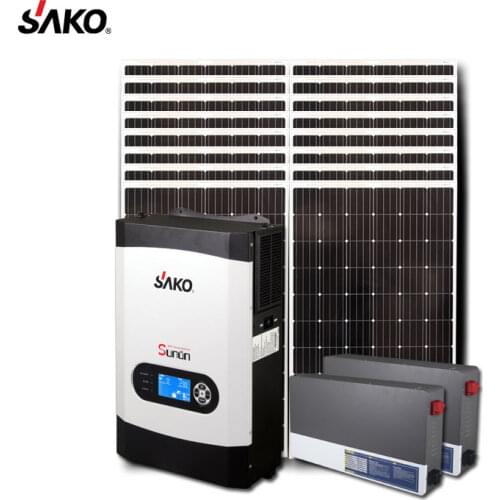 SUNON 5KW lithium battery SOLAR SYSTEM off grid Solar System Solar Lighting System For Indoor