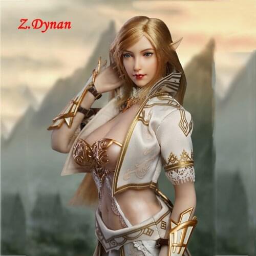 SUPER DUCK 1/6 COSPALY Female Head Sculpt Ancient Soldier Clothes Elf SET043 for 12 Inches Tbleague Action Figure