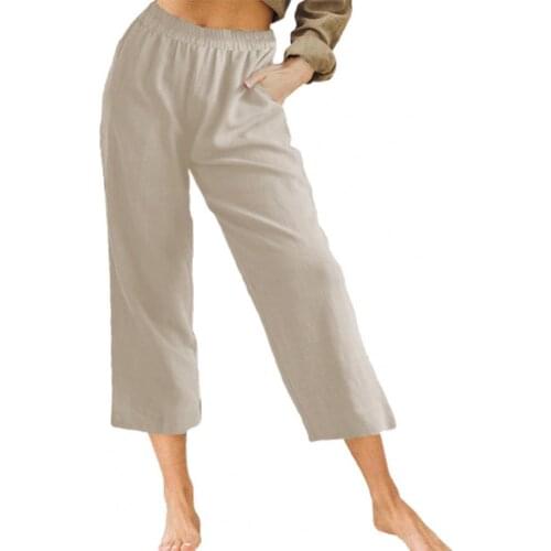 Loose Trousers Casual Comfortable Women Clothing Capri Pants for Work Streetwear Trousers Female Sweatpants Black xxxl