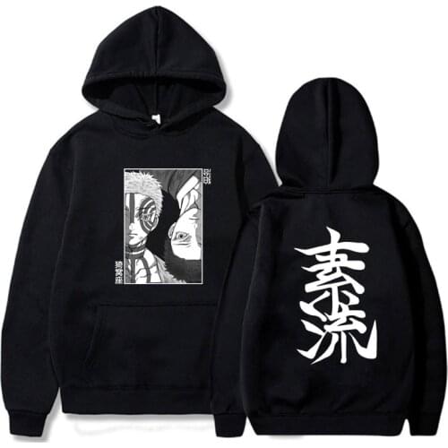 Demon Slayer Hoodie Akaza Printed Tanjirou Hoodie Loose Casual Unisex Top