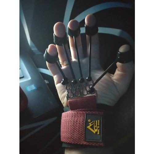 Finger Gripper Strength Trainer Extensor Exerciser Finger Flexion and Extension Training Device Hand Yoga Resistance Band