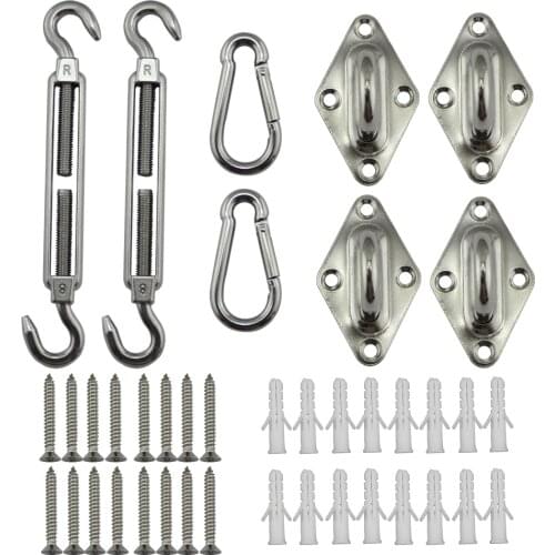 Spare Metal Parts Sun Shade Sails Accessories Stainless Steel Hang Snap Special Fittings Hardware Spring Clasp Link Ring Hot